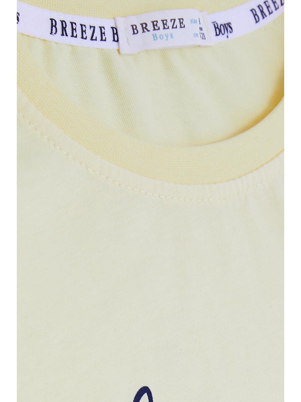 Erkek Çocuk Şortlu Takım Yazı Baskılı Cepli Bağcık Aksesuarlı Sarı (8-14 Yaş)-4