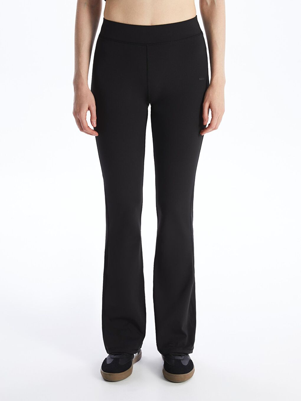 KOOR Siyah Yoga Pantolonu/Flare Paça Tayt Bgl07 - 2