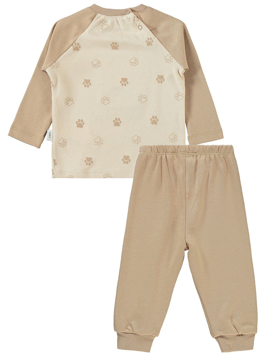 Bej Baby Erkek Bebek Takım 6-18 Ay FilDişi-1