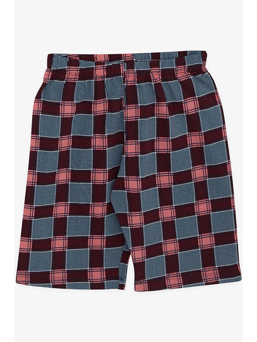 Kız Çocuk Şortlu Pijama Takımı Ekose Desenli Karışık Renk (10-13 Yaş)-3