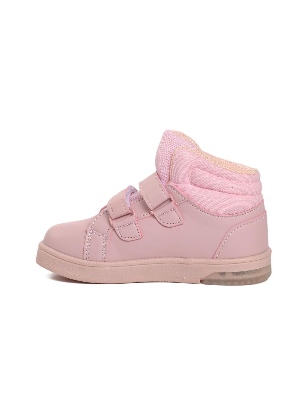 Pembe Pudra Cırtlı Çocuk Bilek Boy Sneaker Pepe Uzun-P-1