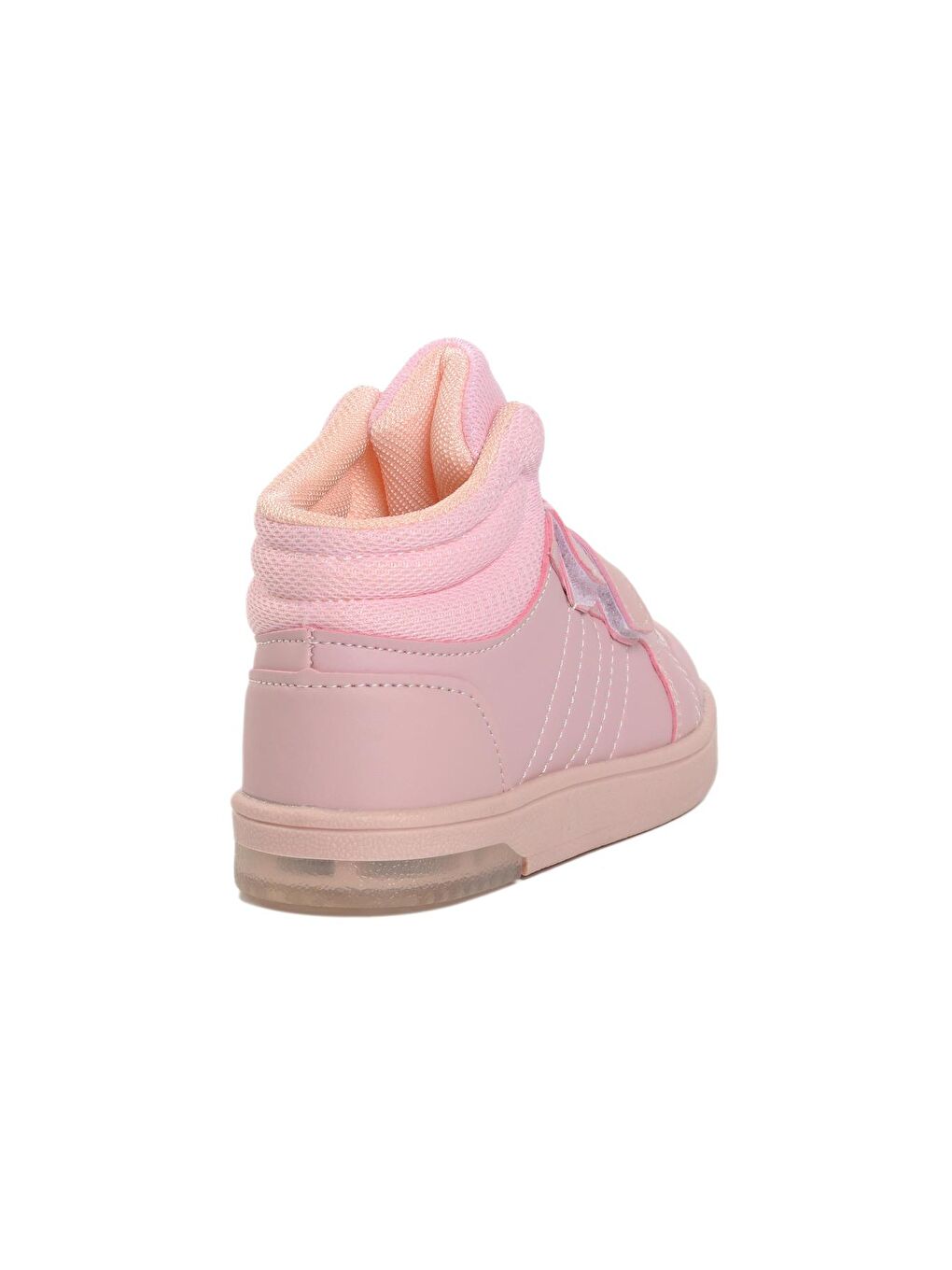 Pembe Pudra Cırtlı Çocuk Bilek Boy Sneaker Pepe Uzun-P-3