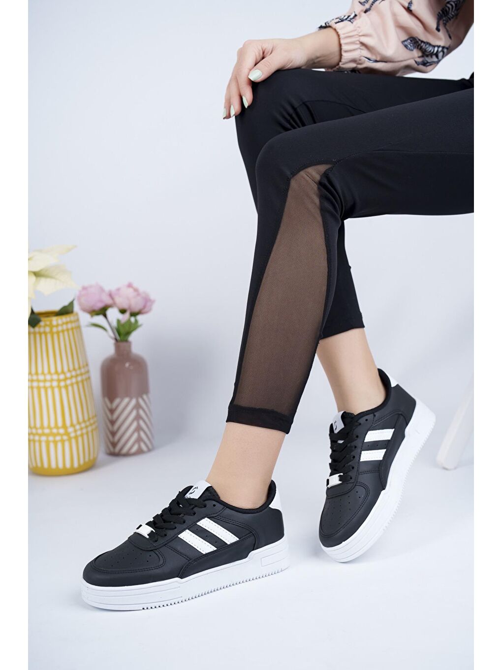 Siyah Danny Unisex Günlük  Yürüyüş Koşu Sneaker Spor Ayakkabı-3