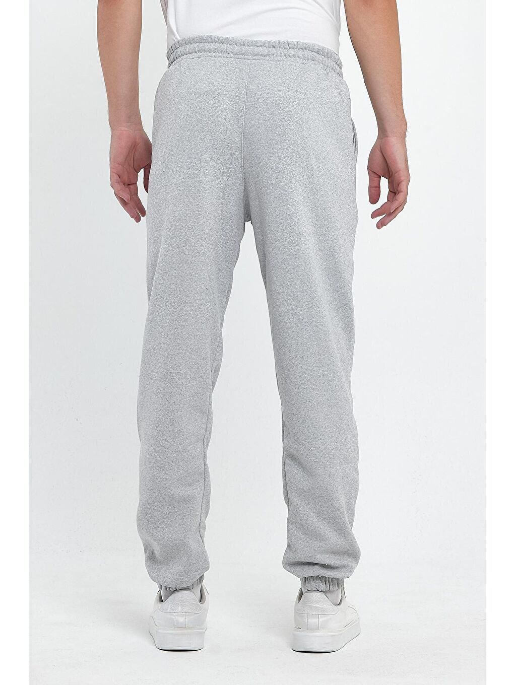 Gri Regular Fit Beli Lastikli Rahat Pamuklu Erkek Eşofman Altı RF0449-4