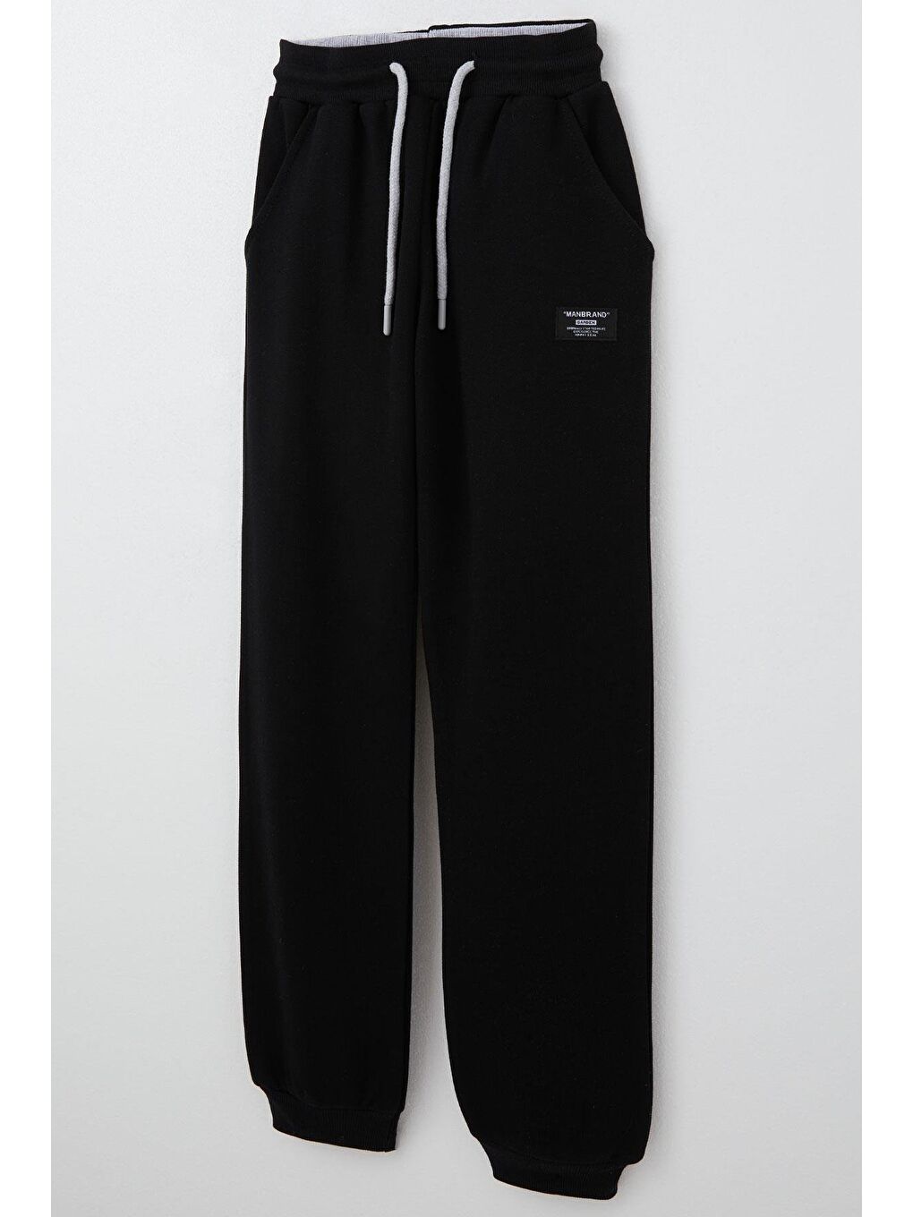 Erkek Çocuk Alt Bağcıklı Yazı Armalı Cepli Siyah (11 Yaş)-6