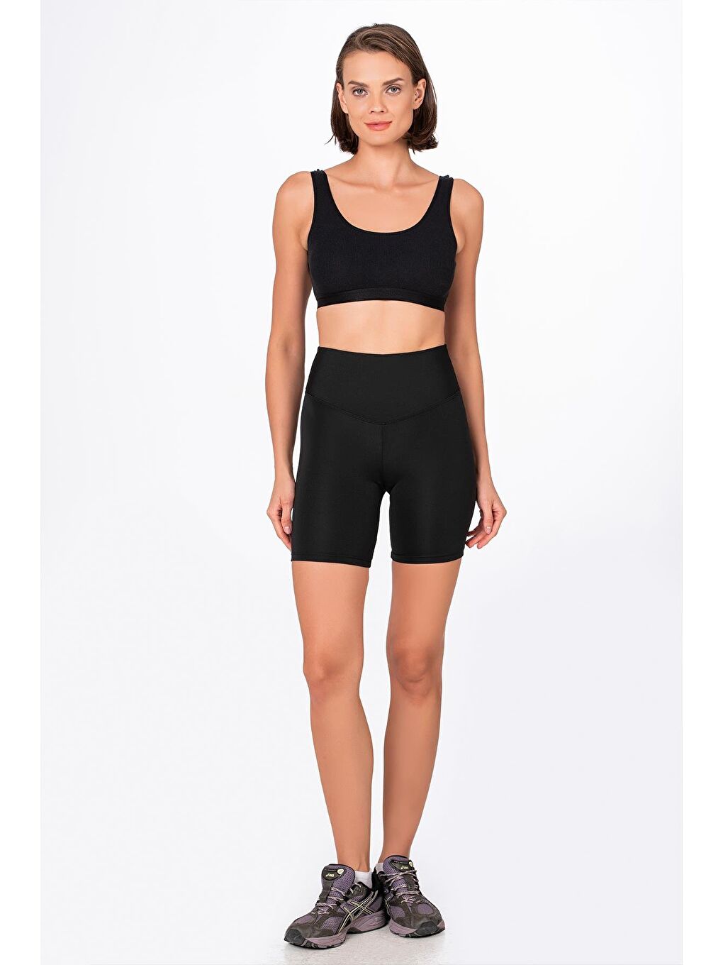 Siyah Kadın Şort Tayt