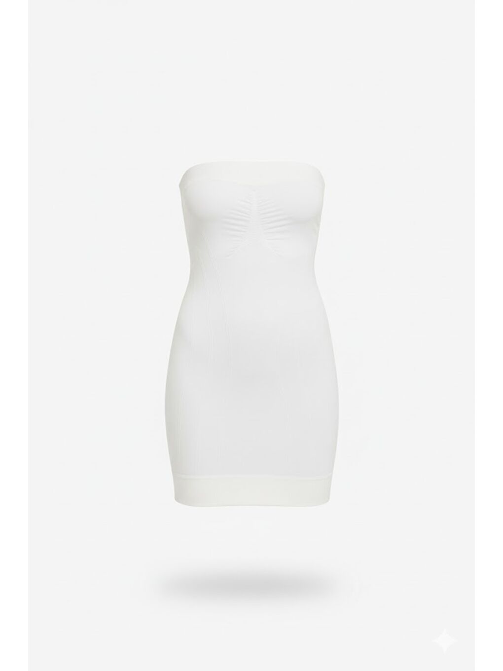 C15005 Straplez Desenli korse Atlet Beyaz