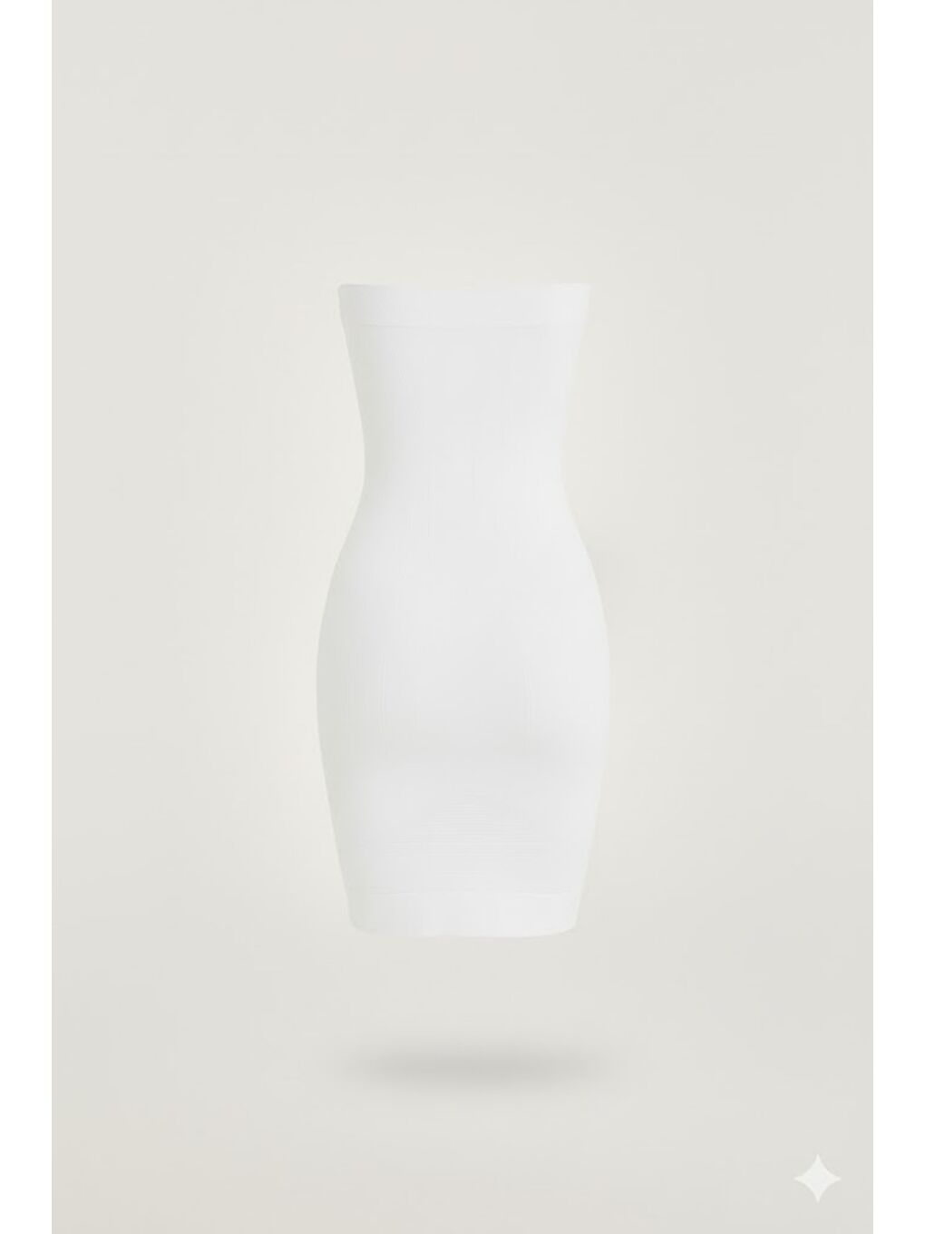 C15005 Straplez Desenli korse Atlet Beyaz-1