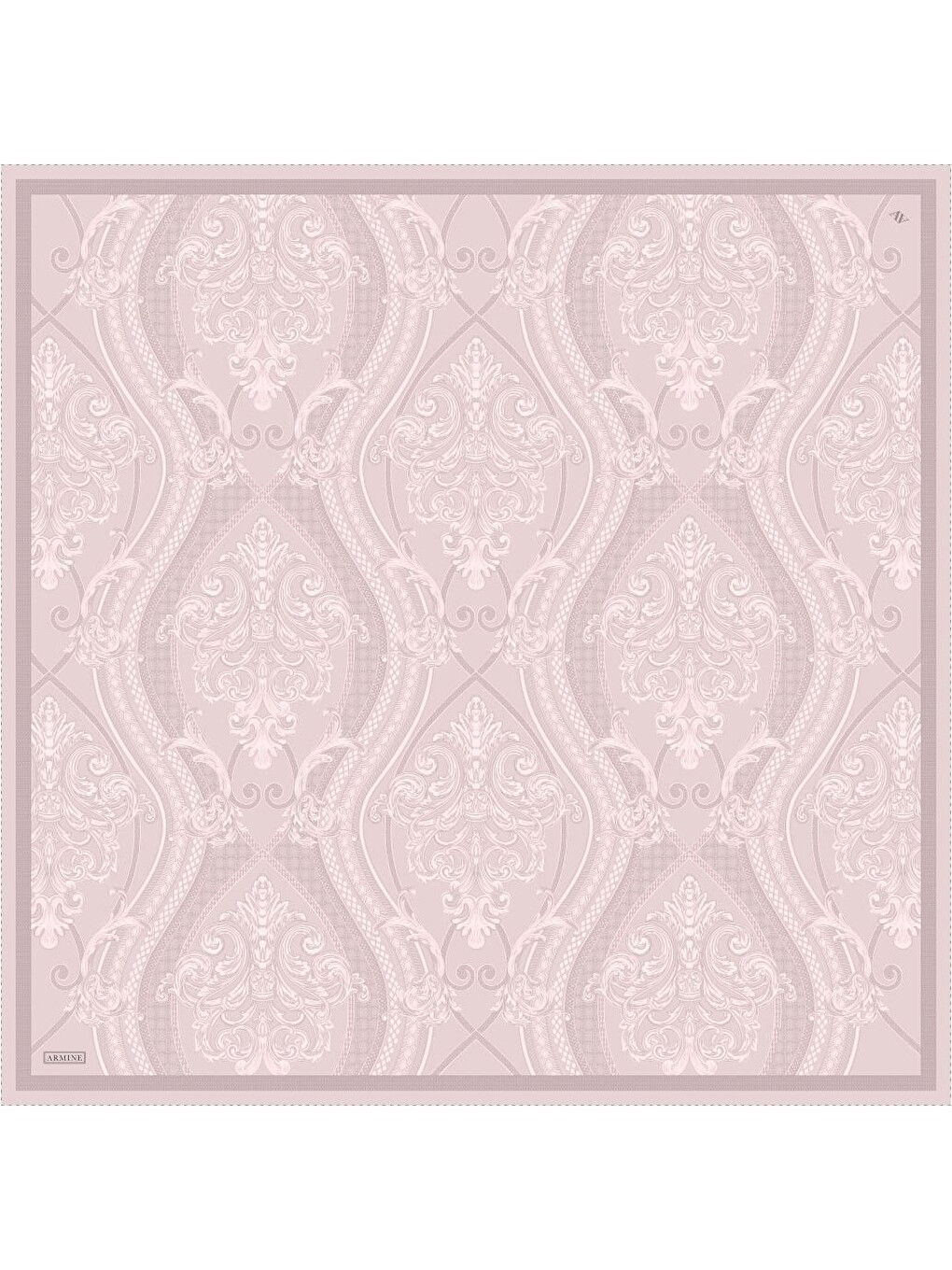 Pembe Saf İpek Sura Eşarp 9537D 01-4