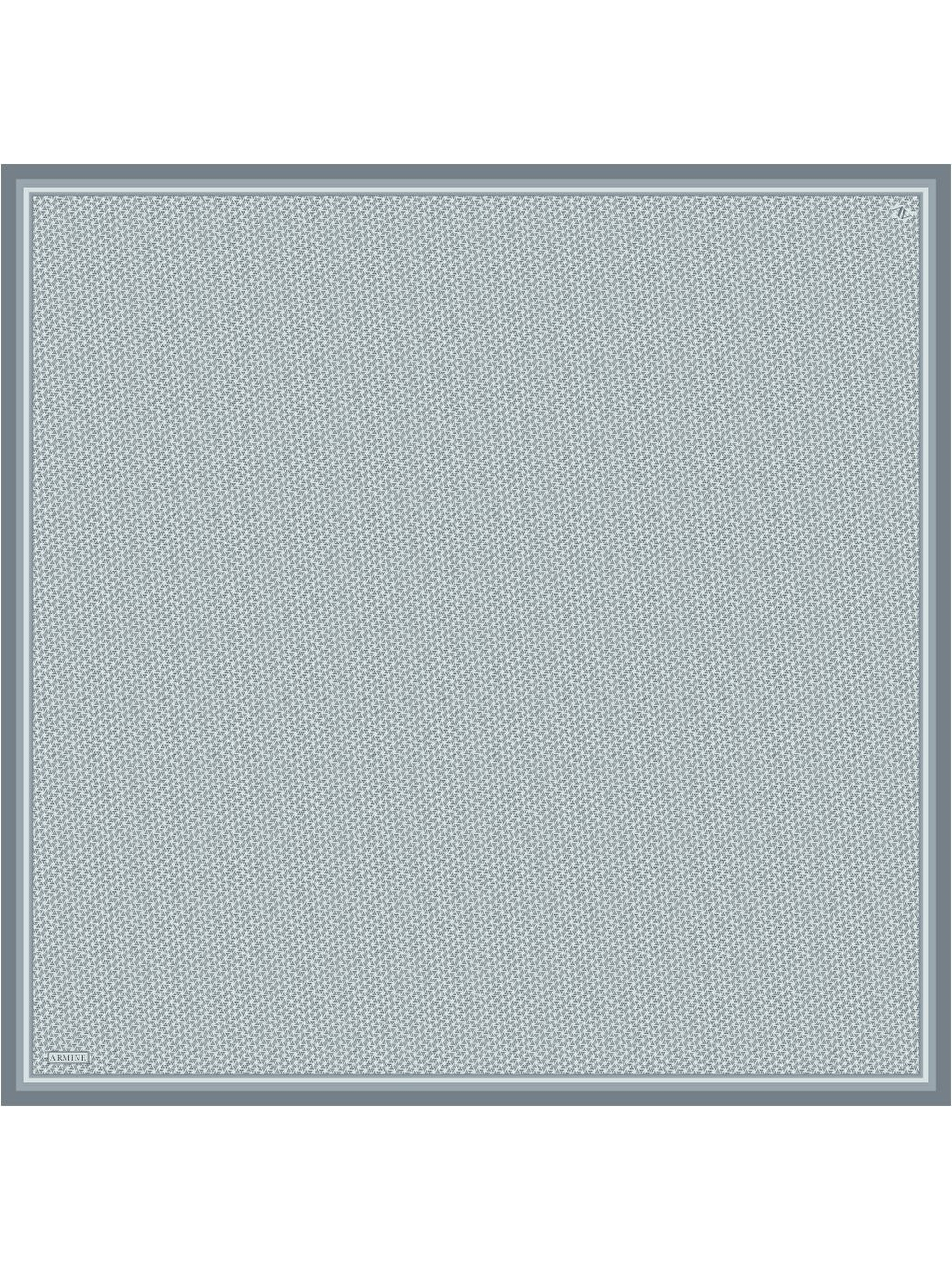 Mavi Saf İpek Twill Eşarp 9528D 01-3