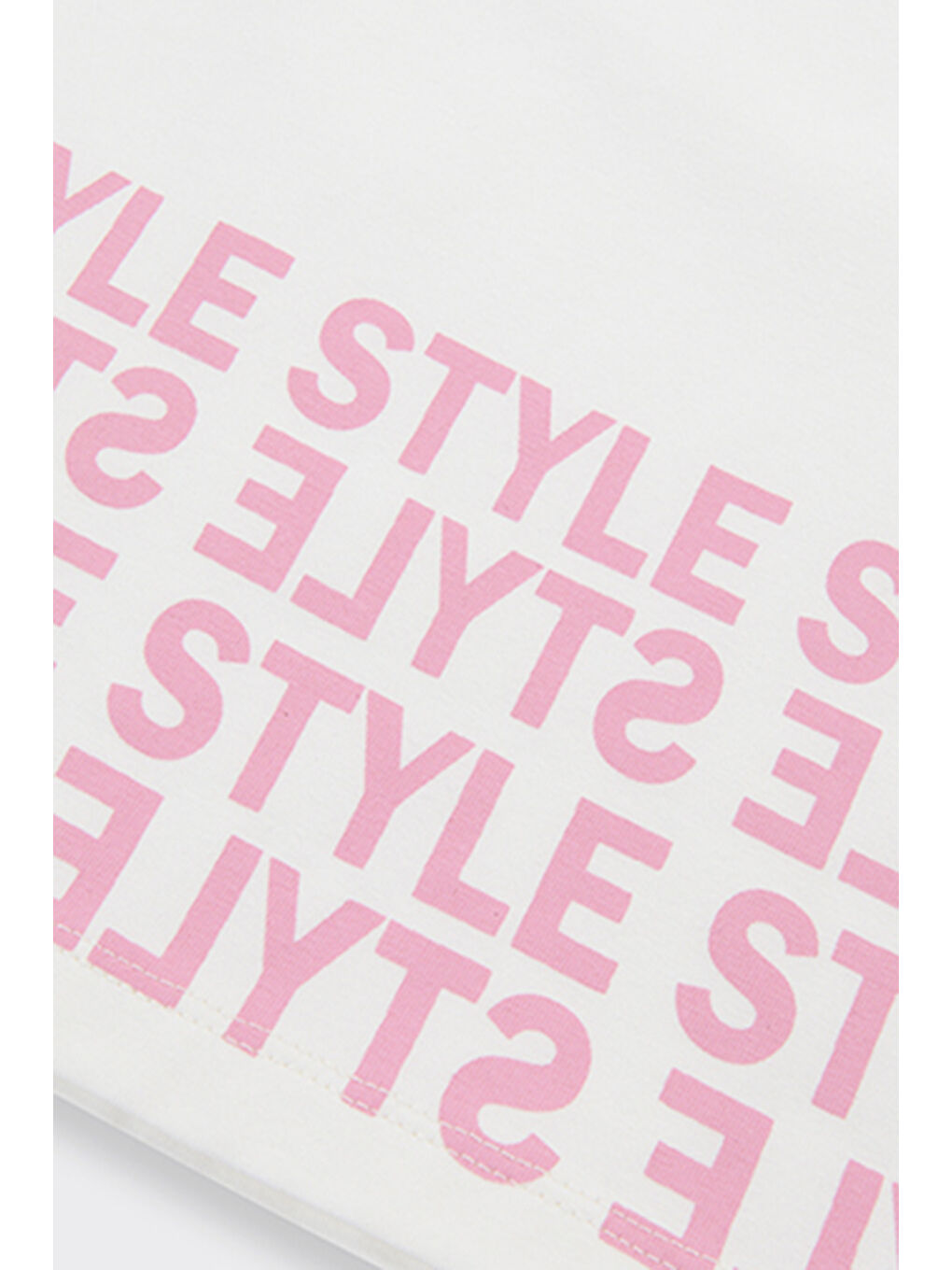 Kız Çocuk Sırtı Pencere Detaylı Beyaz Tişört-7