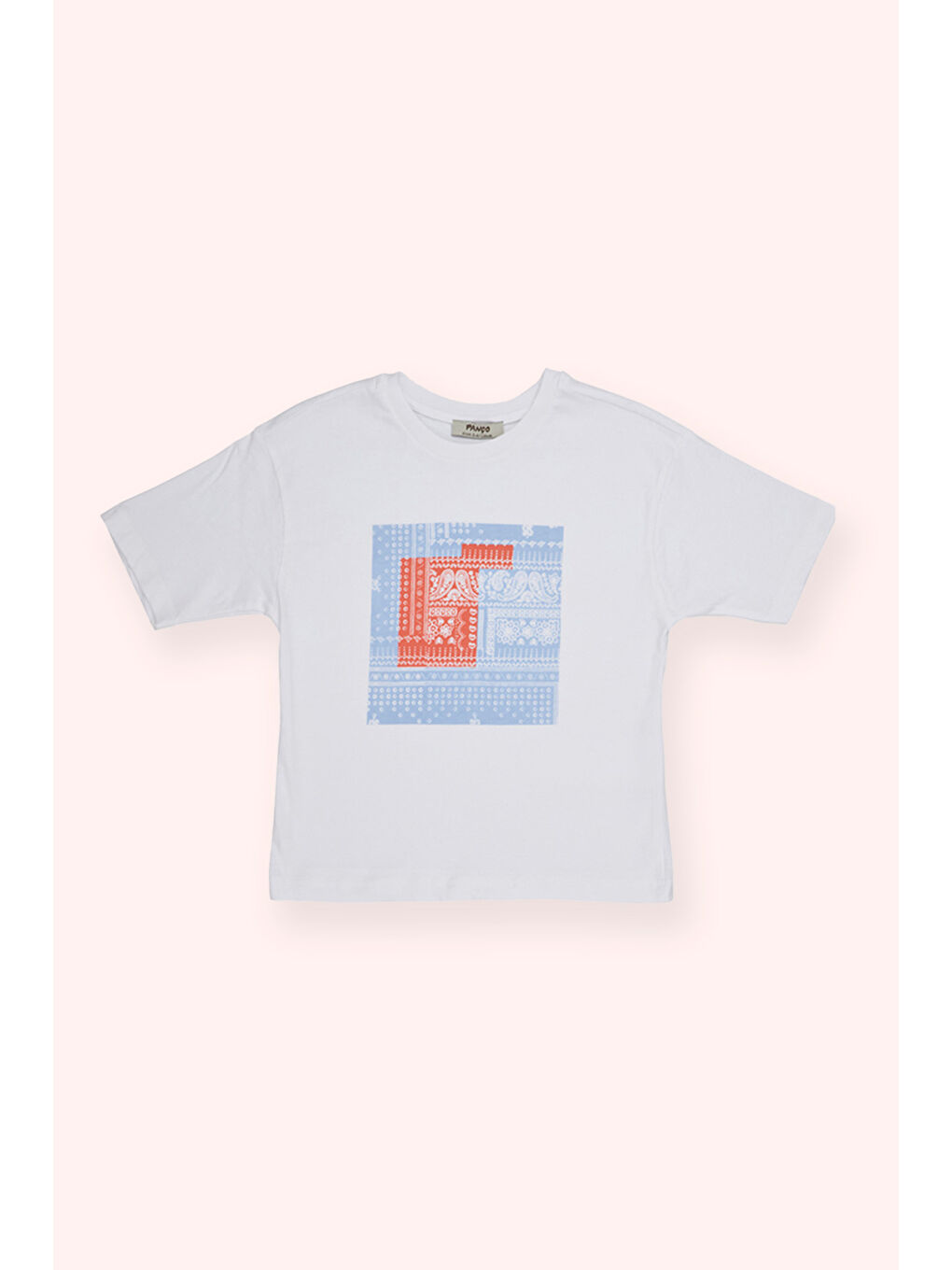 Erkek Çocuk Baskılı Beyaz Tişört