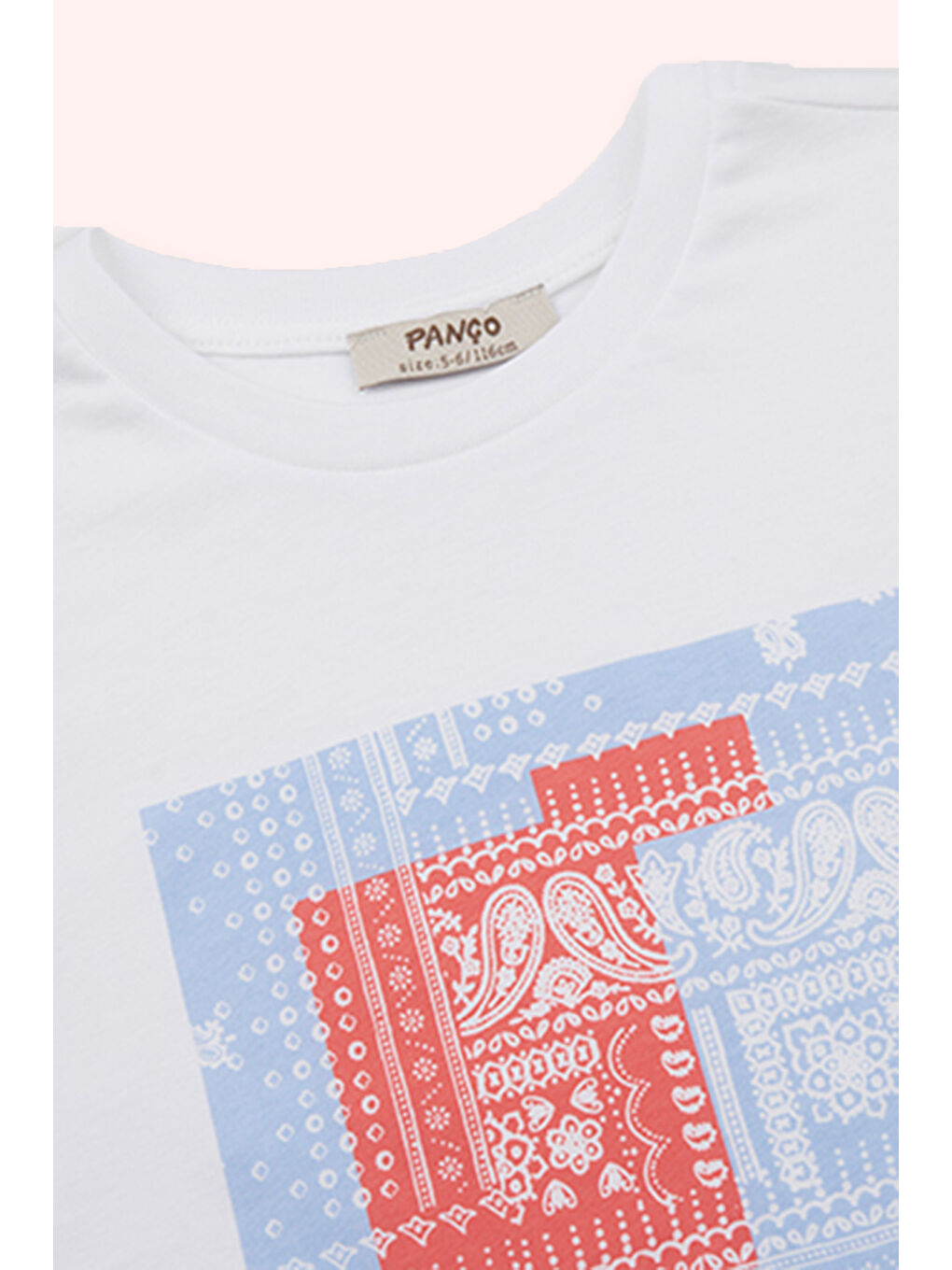 Erkek Çocuk Baskılı Beyaz Tişört-1