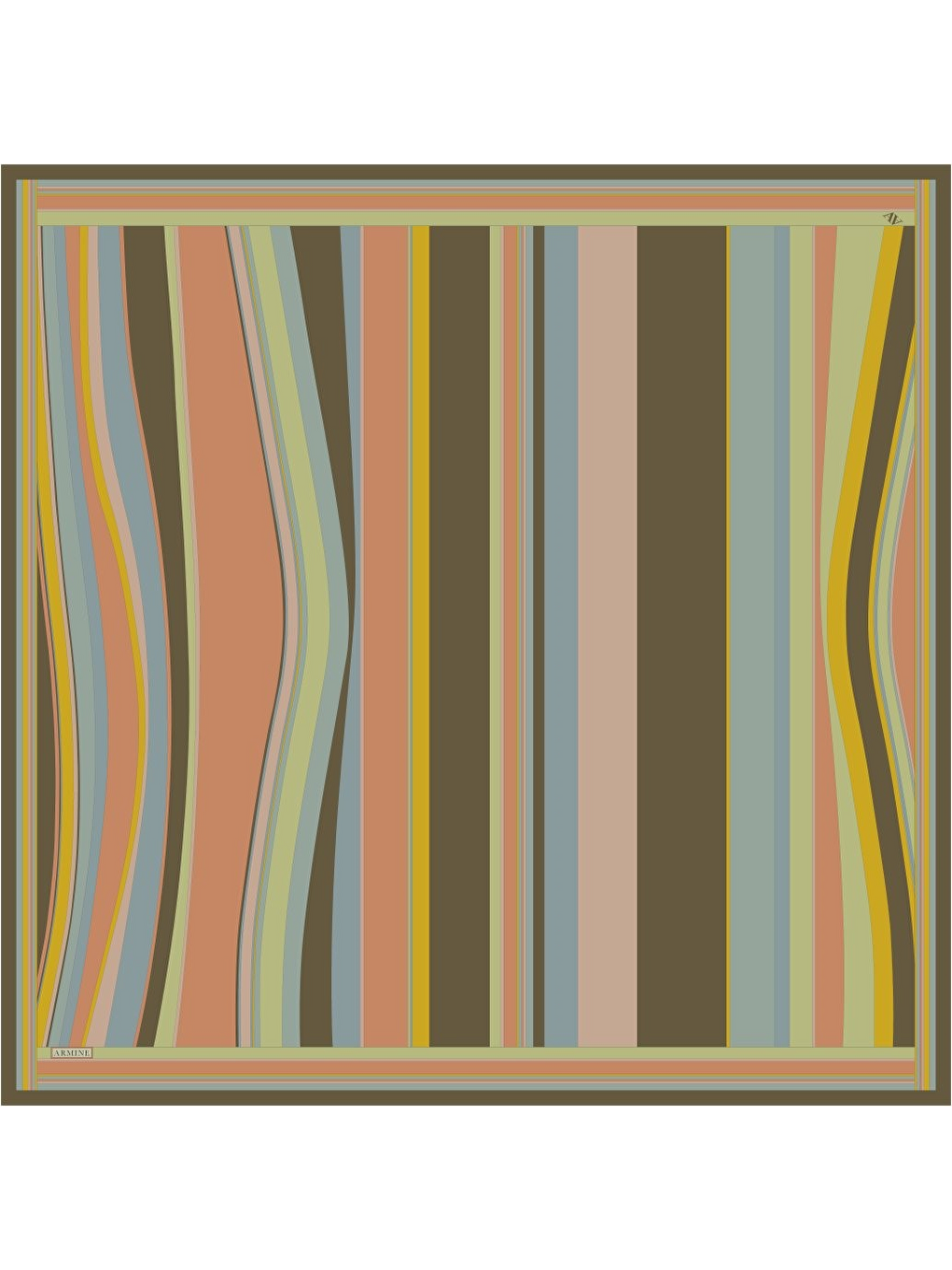 Karışık Saf İpek Twill Eşarp 9514D 53-3