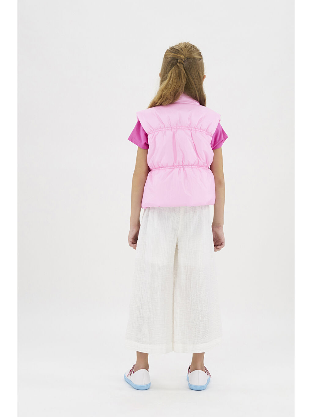 Kız Çocuk Pembe Şişme Micro Yelek-1