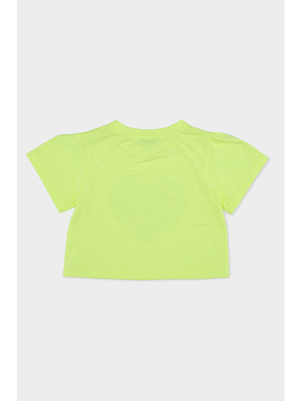 Kız Çocuk Baskı Detaylı Sarı Tişört-3