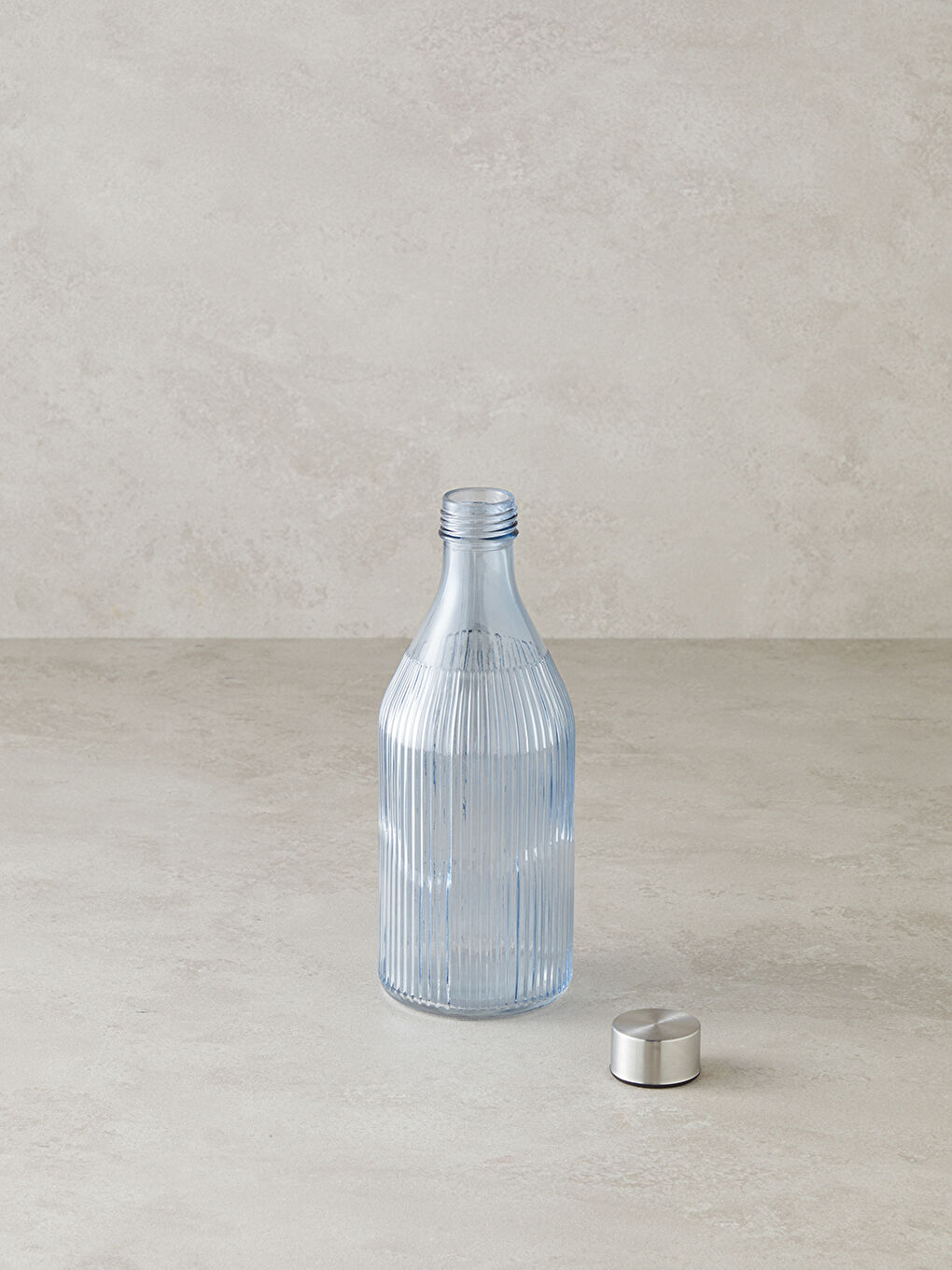 Melie Cam Şişe Mavi-1