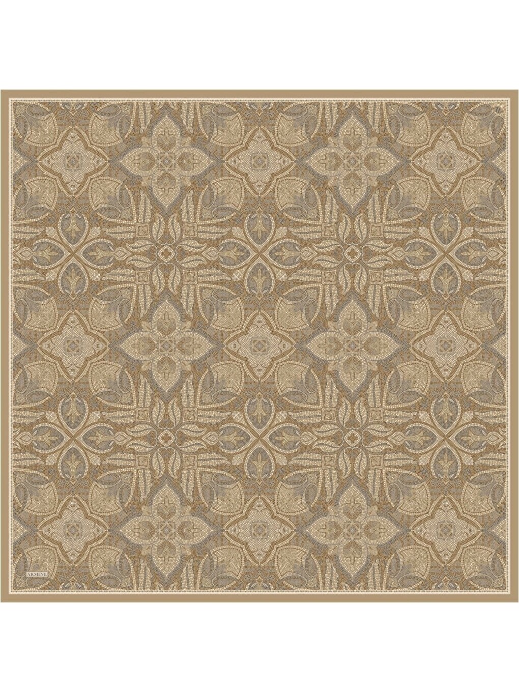 Sarı Saf İpek Twill Eşarp 9540D 05-4