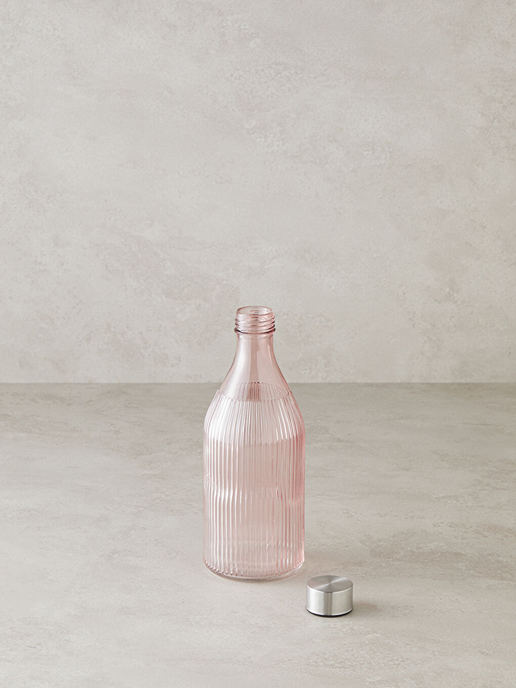 Melie Cam Şişe Pembe-1