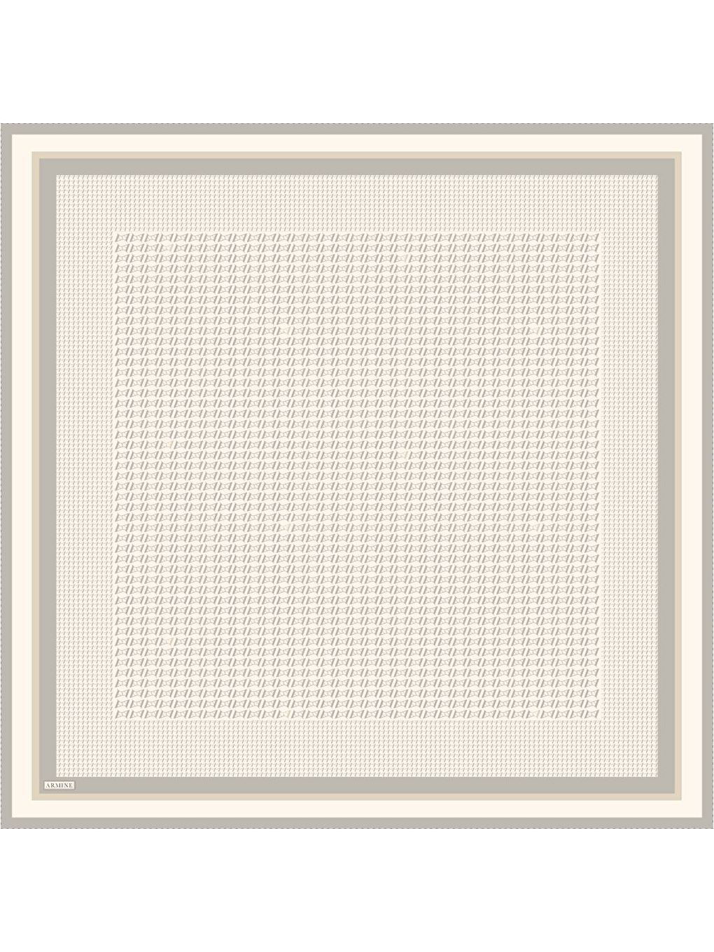 Ekru Saf İpek Sura Eşarp 9502D 80-4