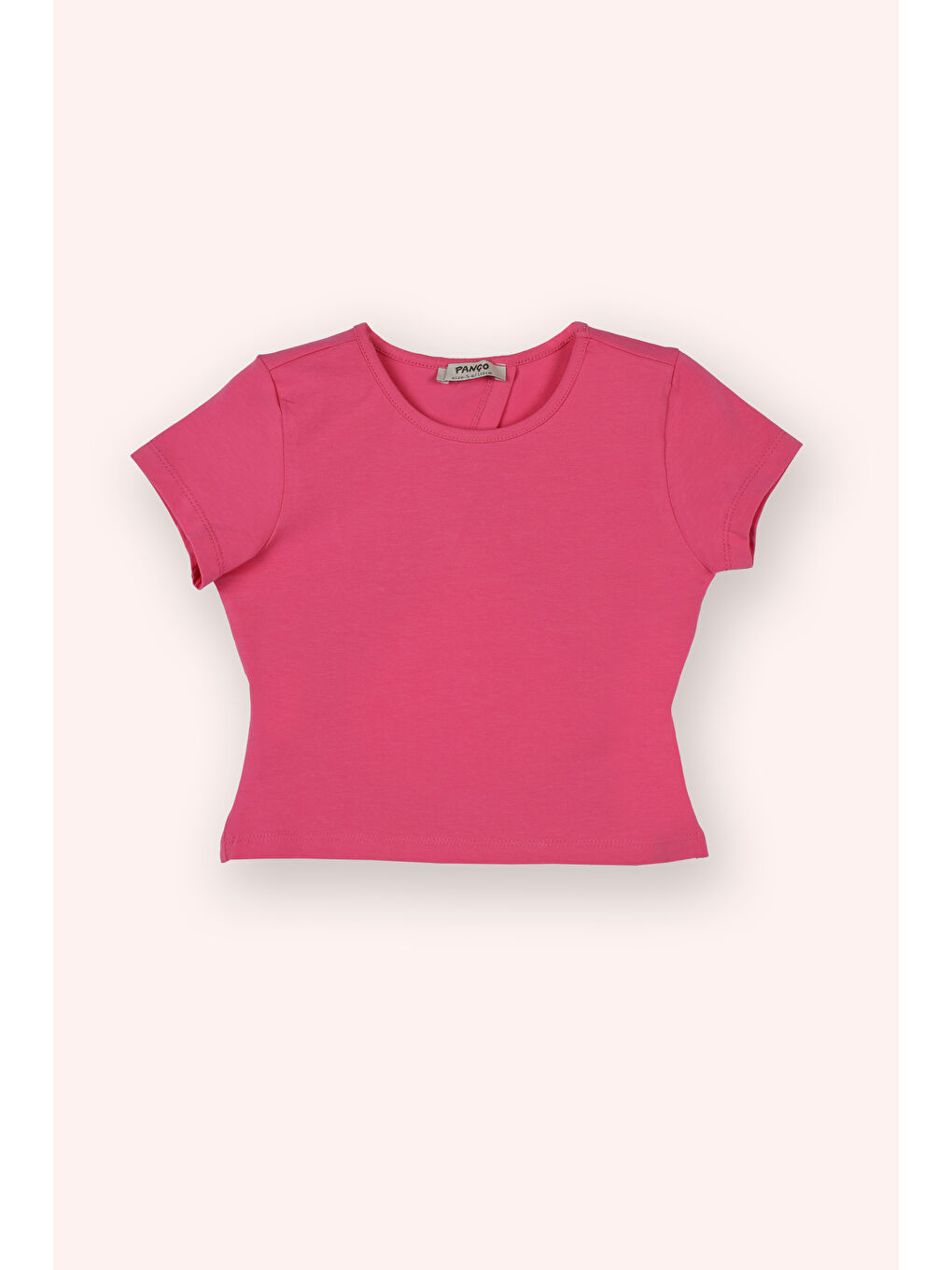 Kız Çocuk Arkası Pencere Detaylı Fuşya Tişört