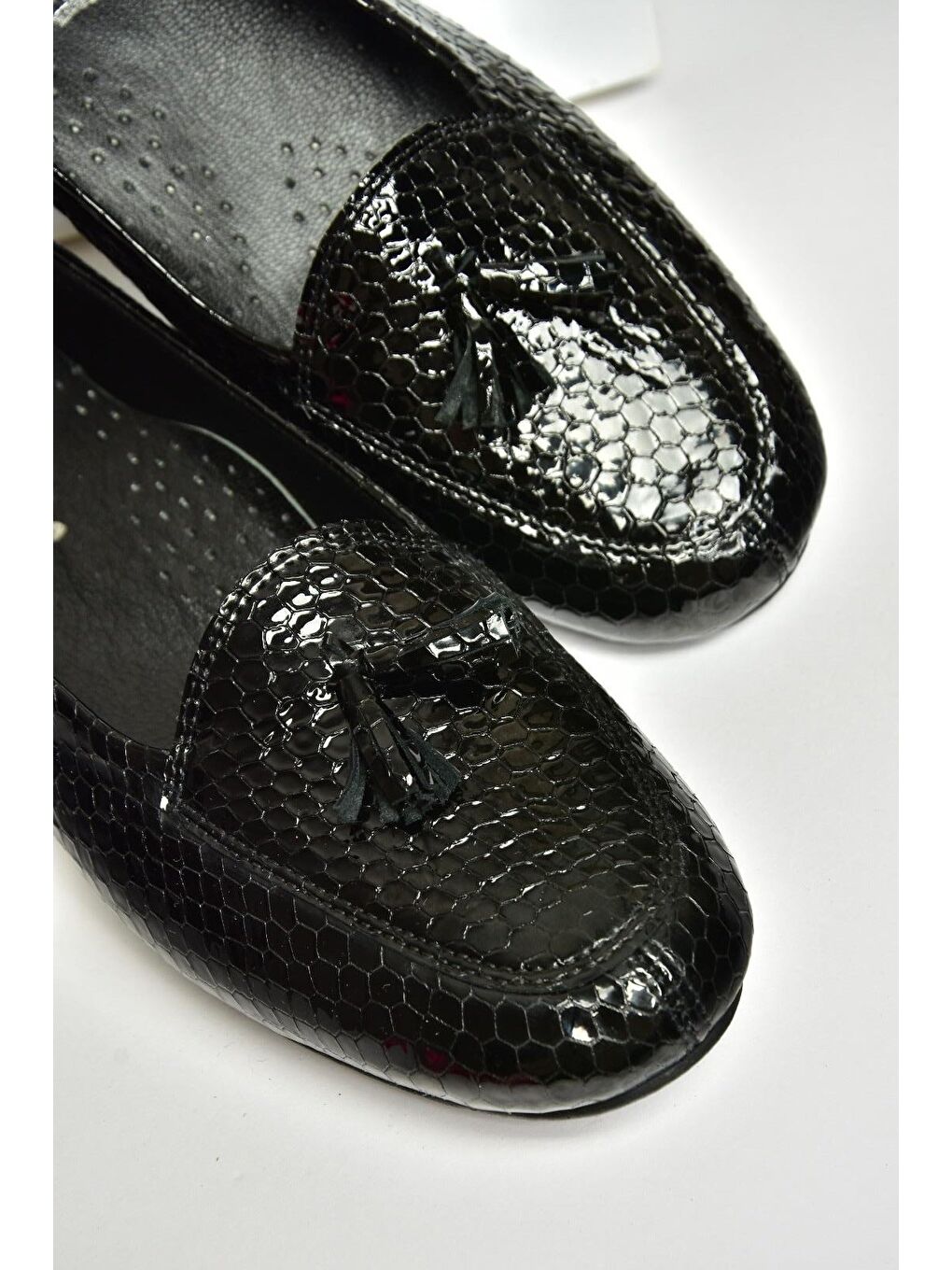 R6670012 Siyah Baskı Kadın Babet-3