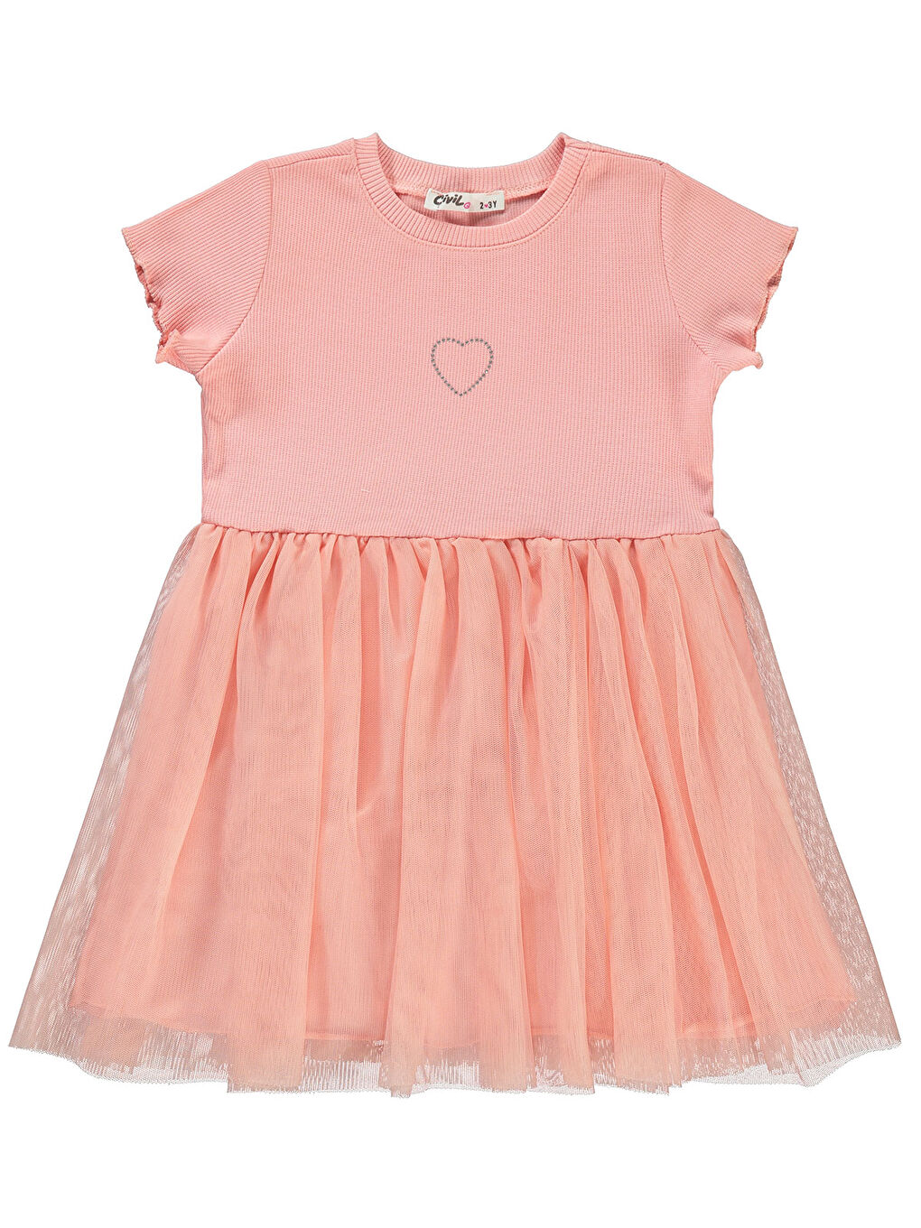 Pembe Girls Kız Çocuk Elbise 2-5 Yaş Pudra