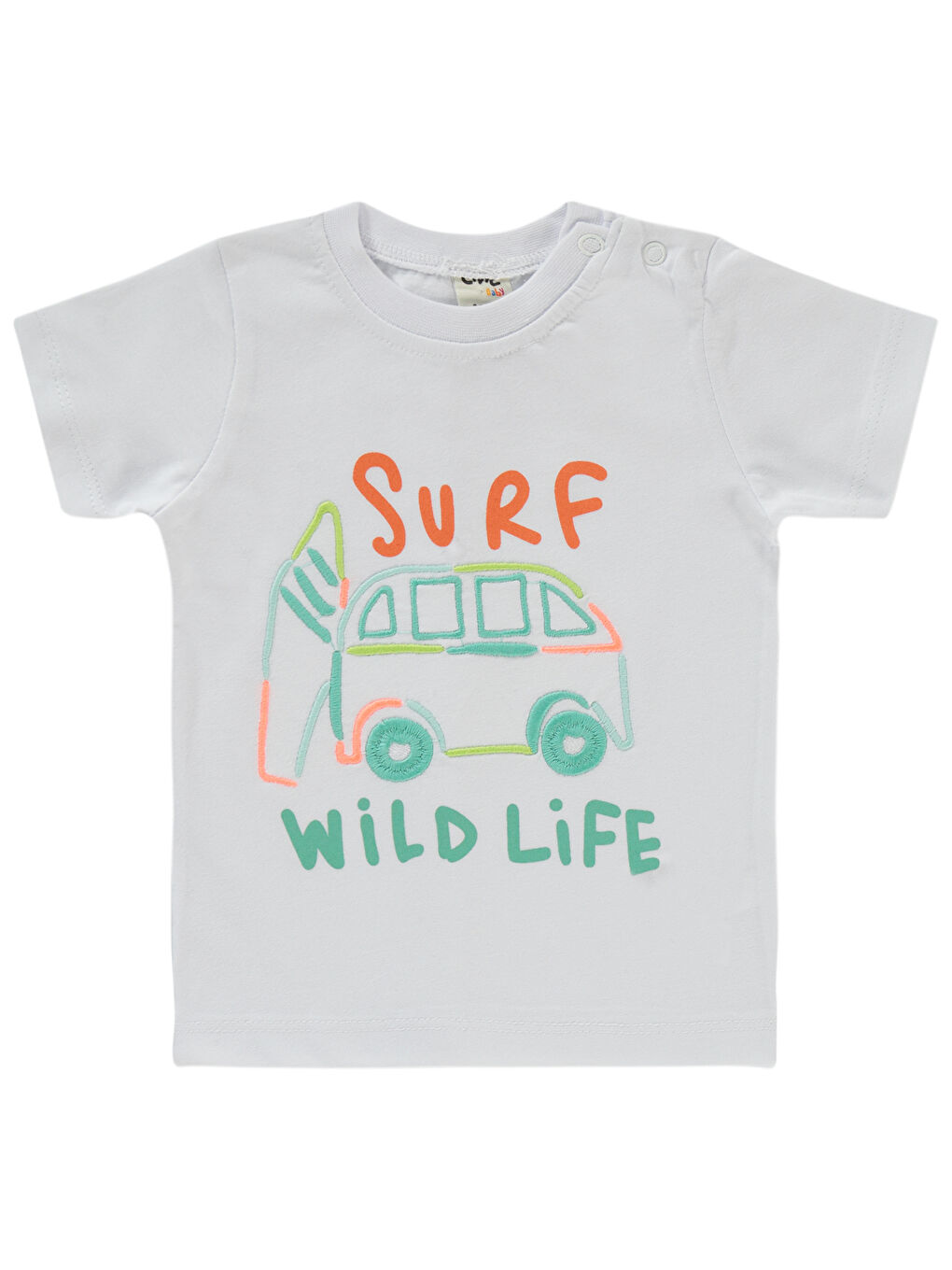 Baby Erkek Bebek Şortlu Takım 6-18 Ay Ekru-2