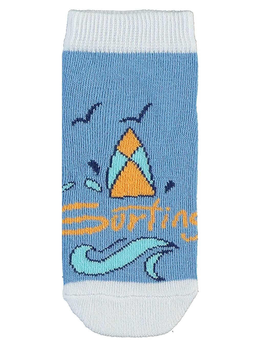 Socks Erkek Çocuk 3'lü Patik Çorap 2-12 Yaş Mavi-3