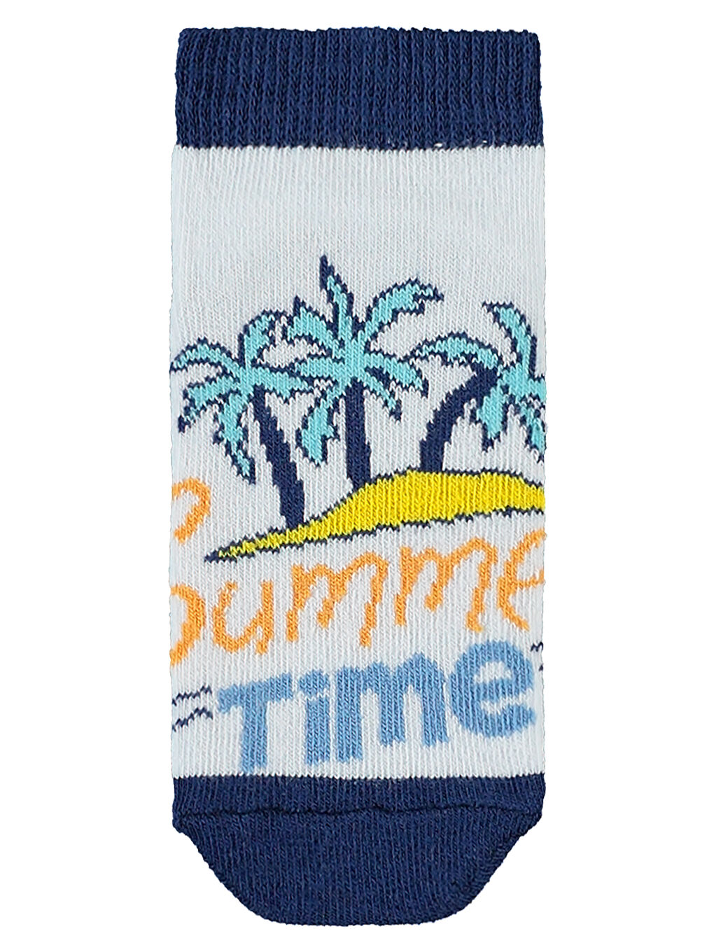 Socks Erkek Çocuk 3'lü Patik Çorap 2-12 Yaş Mavi-5