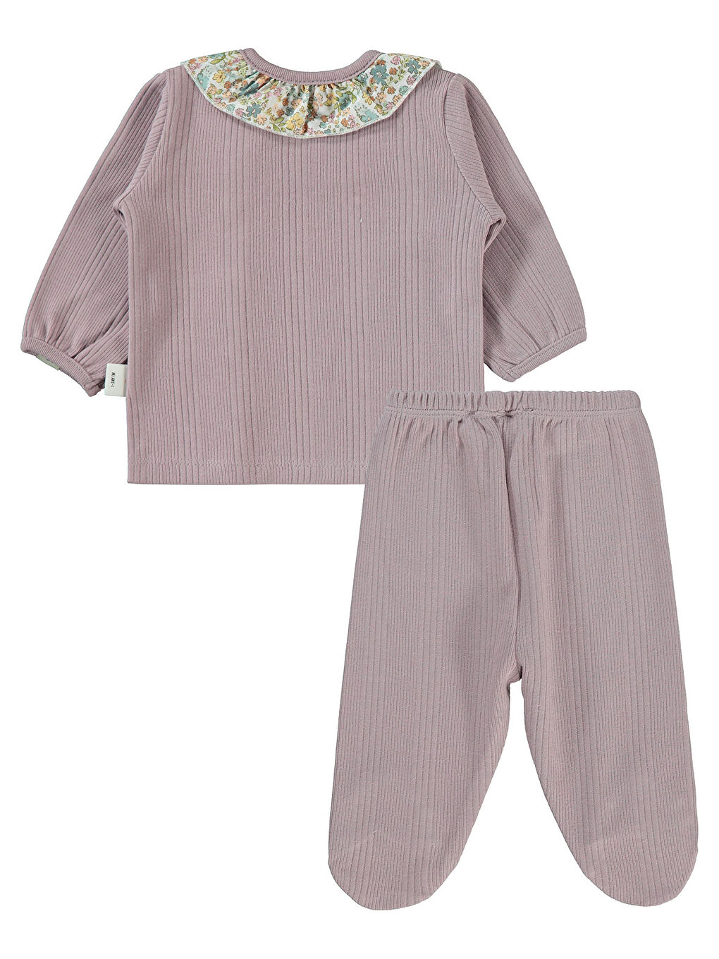 Baby Kız Bebek Pijama Takımı 1-6 Ay Soft Lila-1