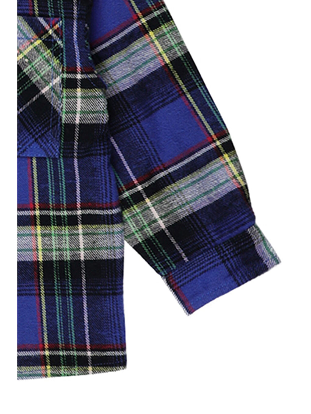 Mavi Erkek Bebek  Ekose Desenli Gömlek-2