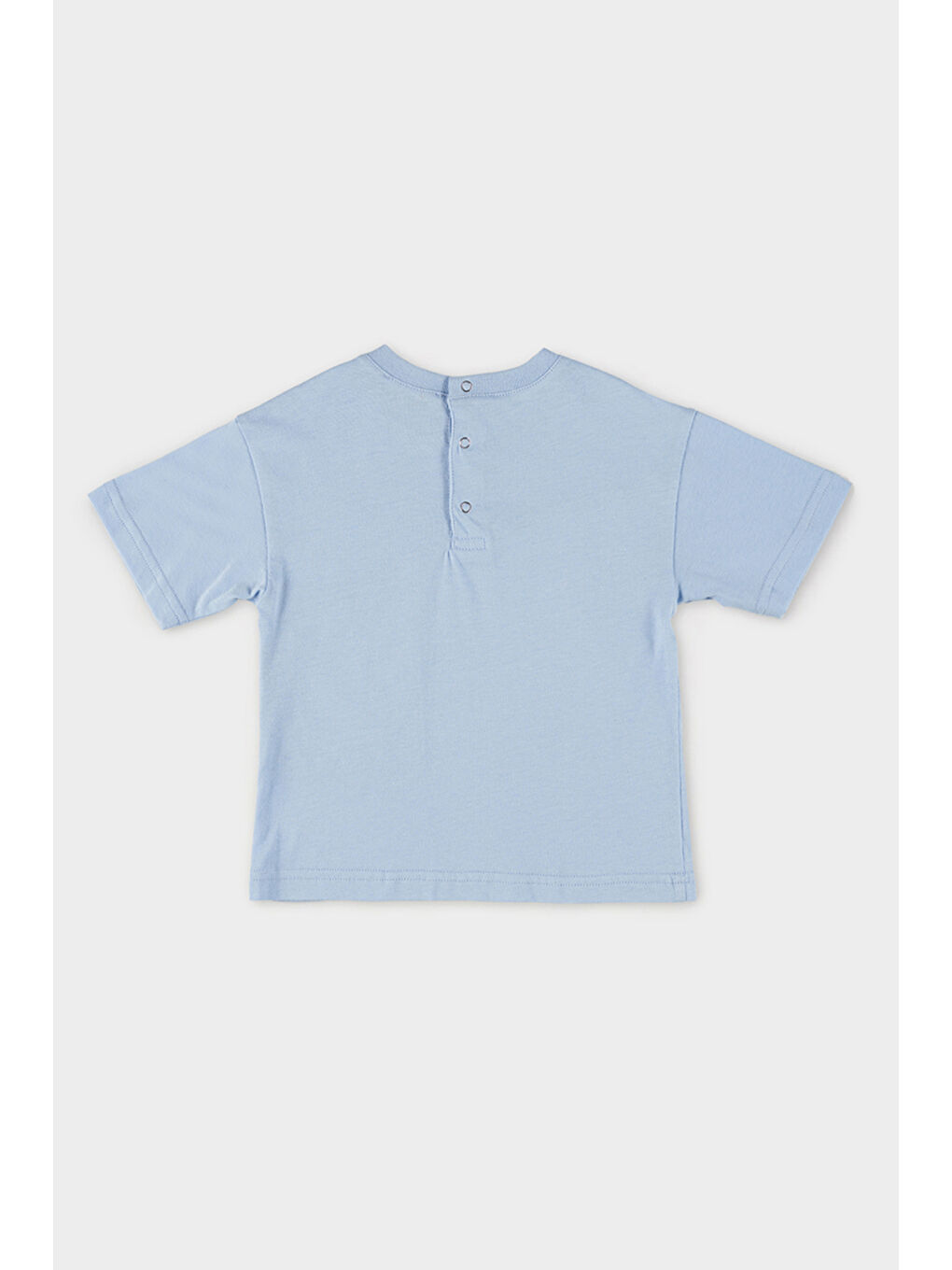 Erkek Bebek Cepli Mavi Tişört-1
