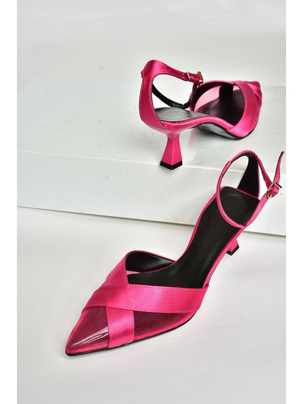 U6540742 Fuşya Kadın Topuklu Ayakkabı