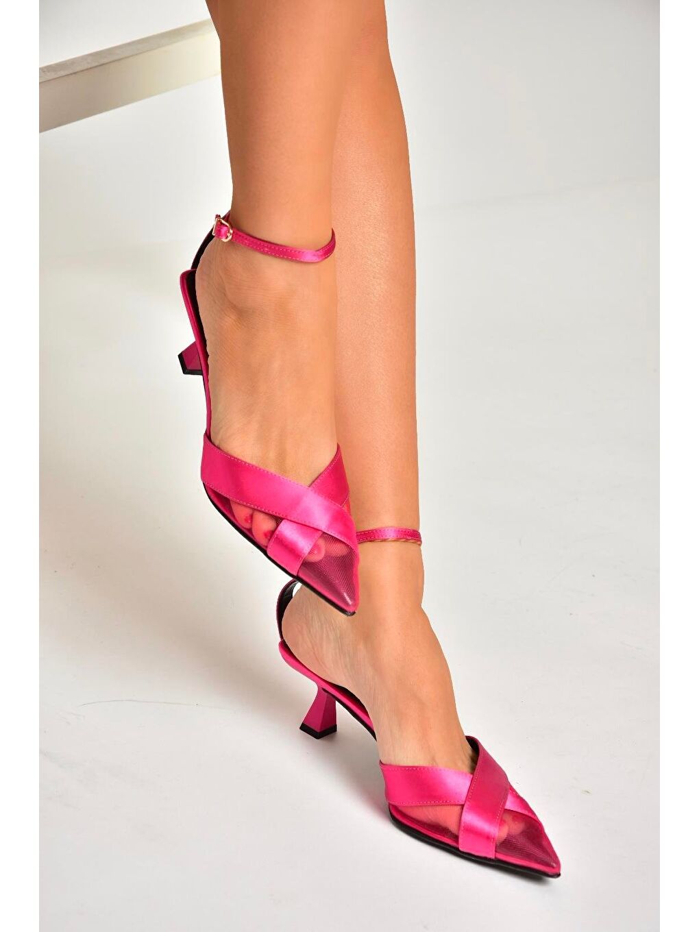 U6540742 Fuşya Kadın Topuklu Ayakkabı-2