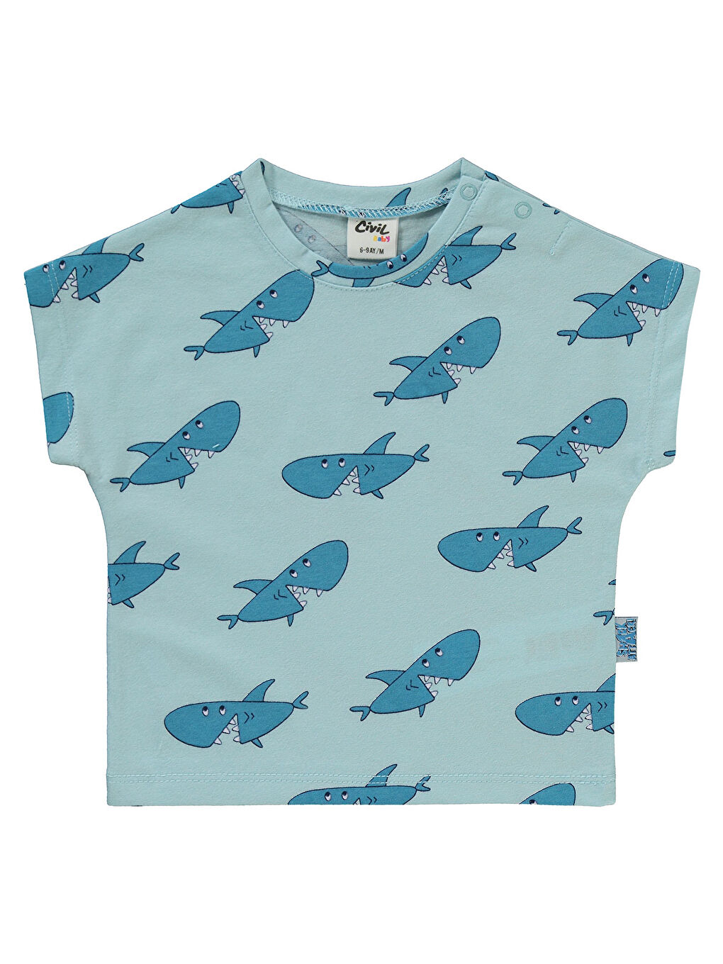 Baby Erkek Bebek Şortlu Takım 6-18 Ay Soft Mavi-2