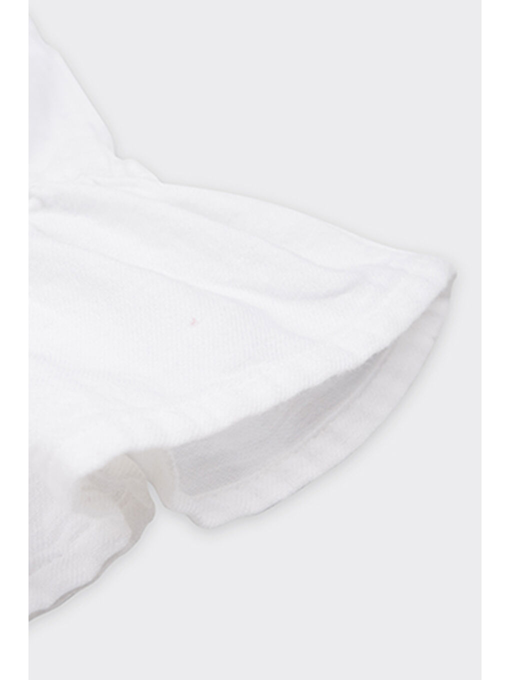 Kız Çocuk Fırfır Detaylı Beyaz Bluz-2