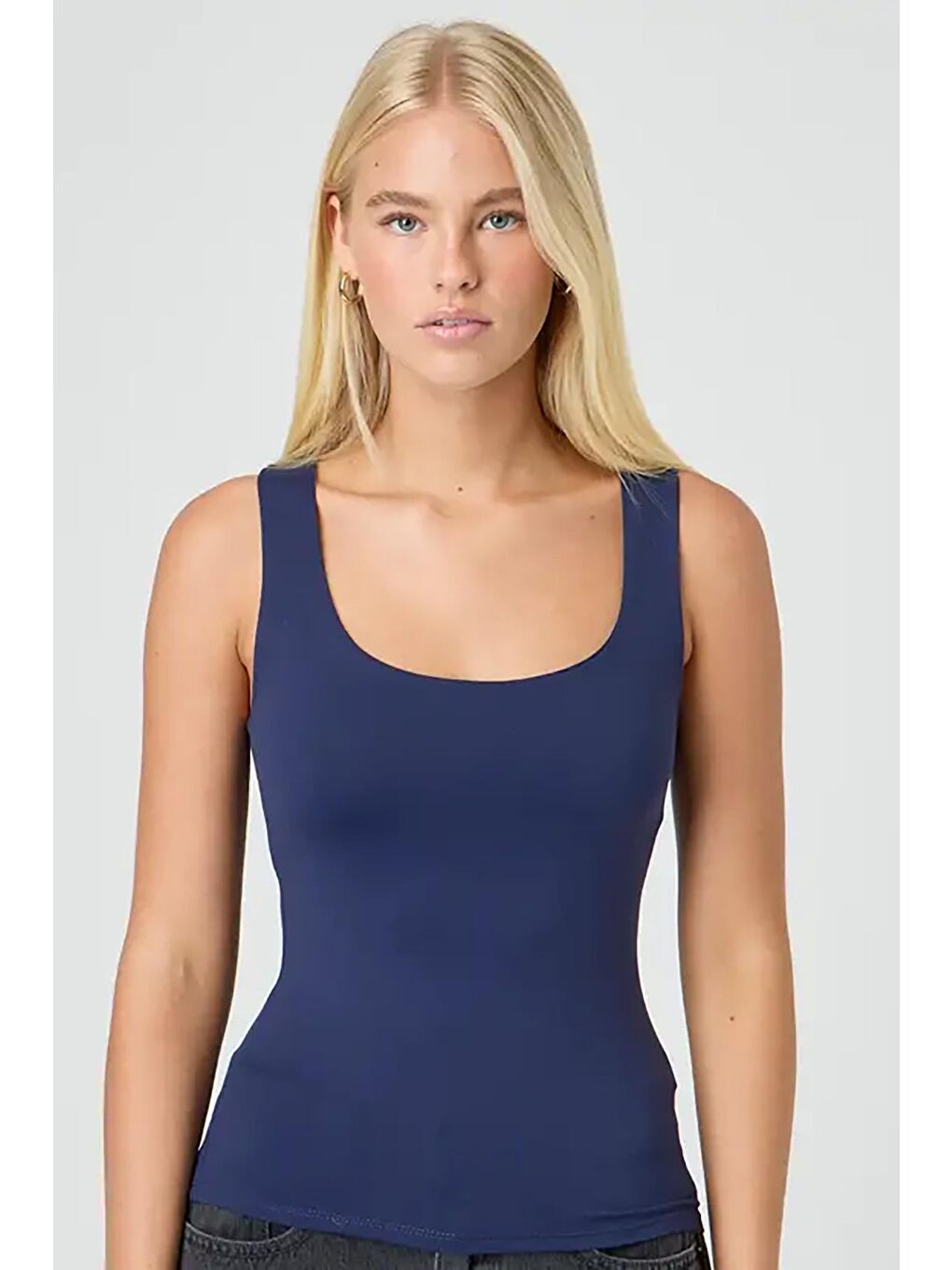 Lacivert Kalın Askılı Kadın Atlet-3