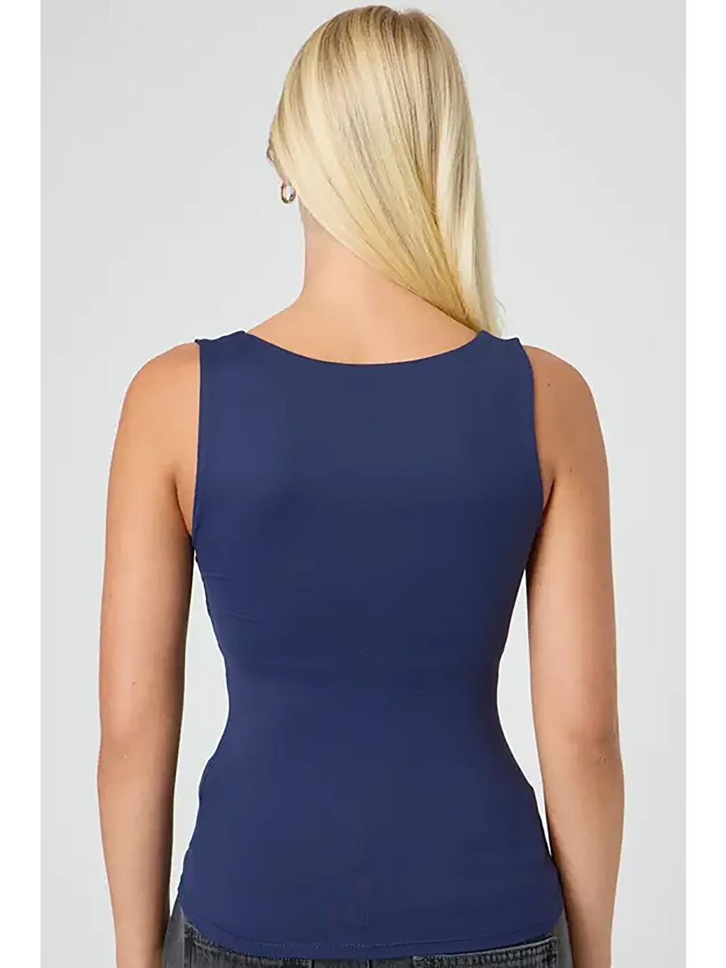 Lacivert Kalın Askılı Kadın Atlet-6