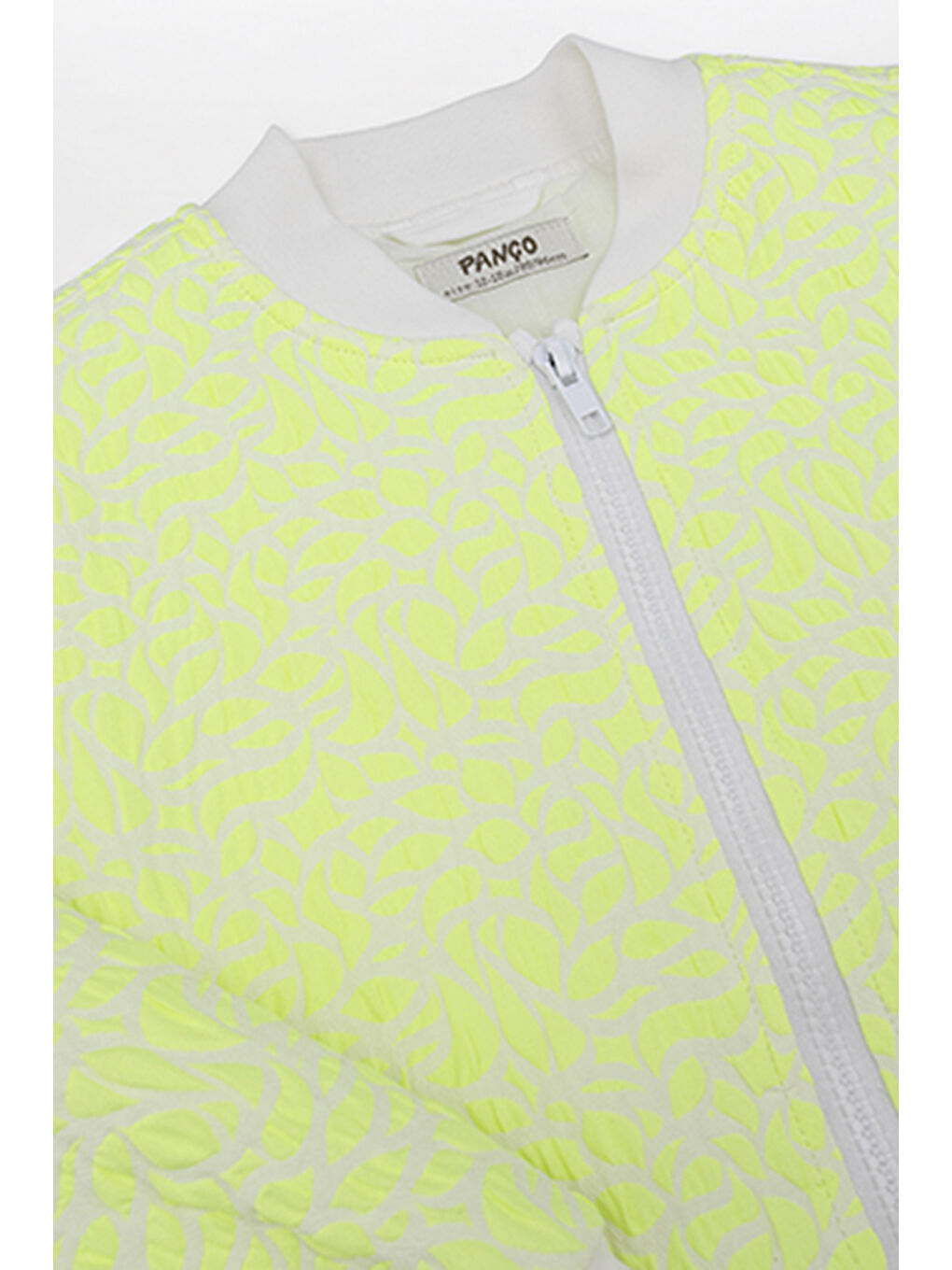 Kız Çocuk Özel Dokulu Kumaşlı Sarı Ceket-4