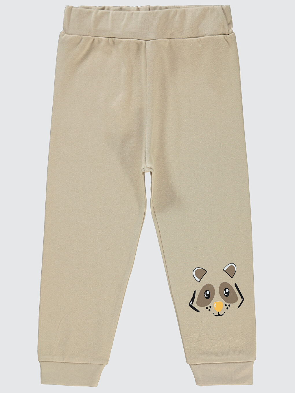 Ekru Erkek Çocuk Eşofman Altı 2-5 Yaş Yulaf Sütü