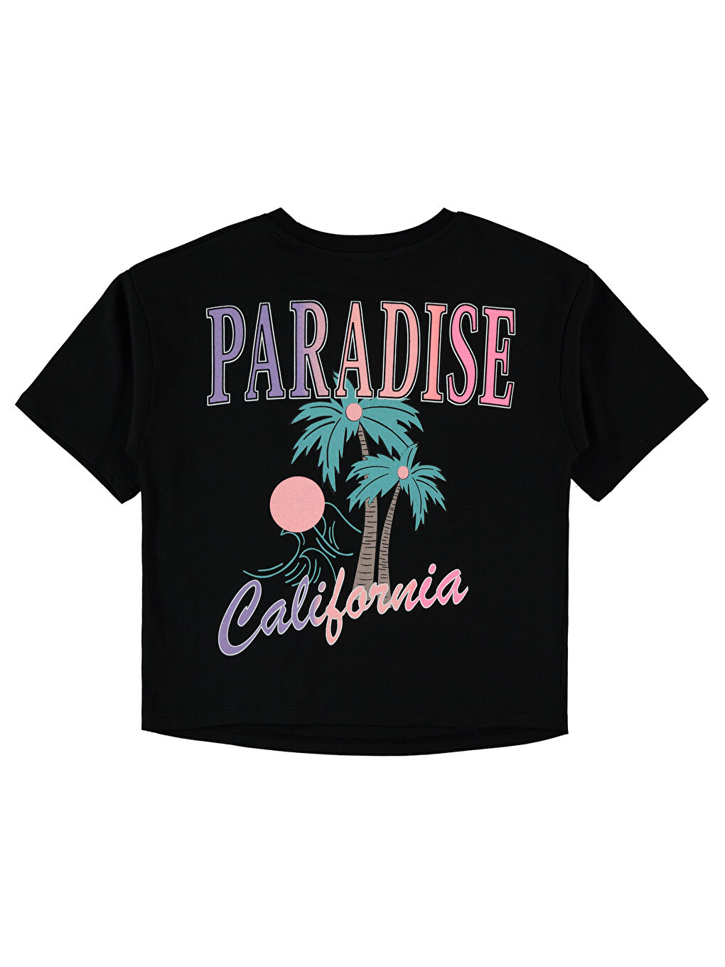 Girls Kız Çocuk Tişört 10-13 Yaş Siyah-1