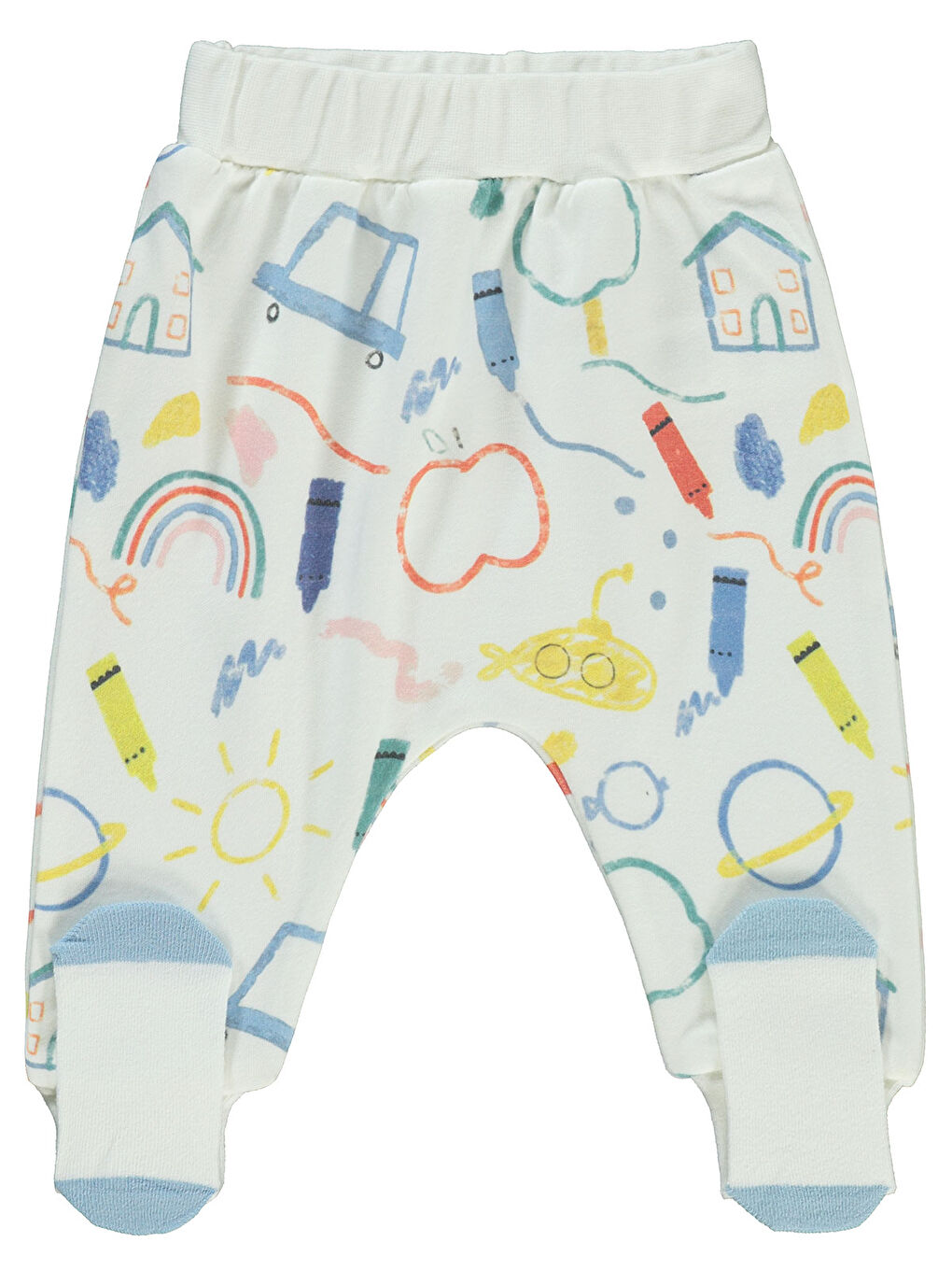 Baby Erkek Bebek Patikli Tek Alt 1-6 Ay Ekru