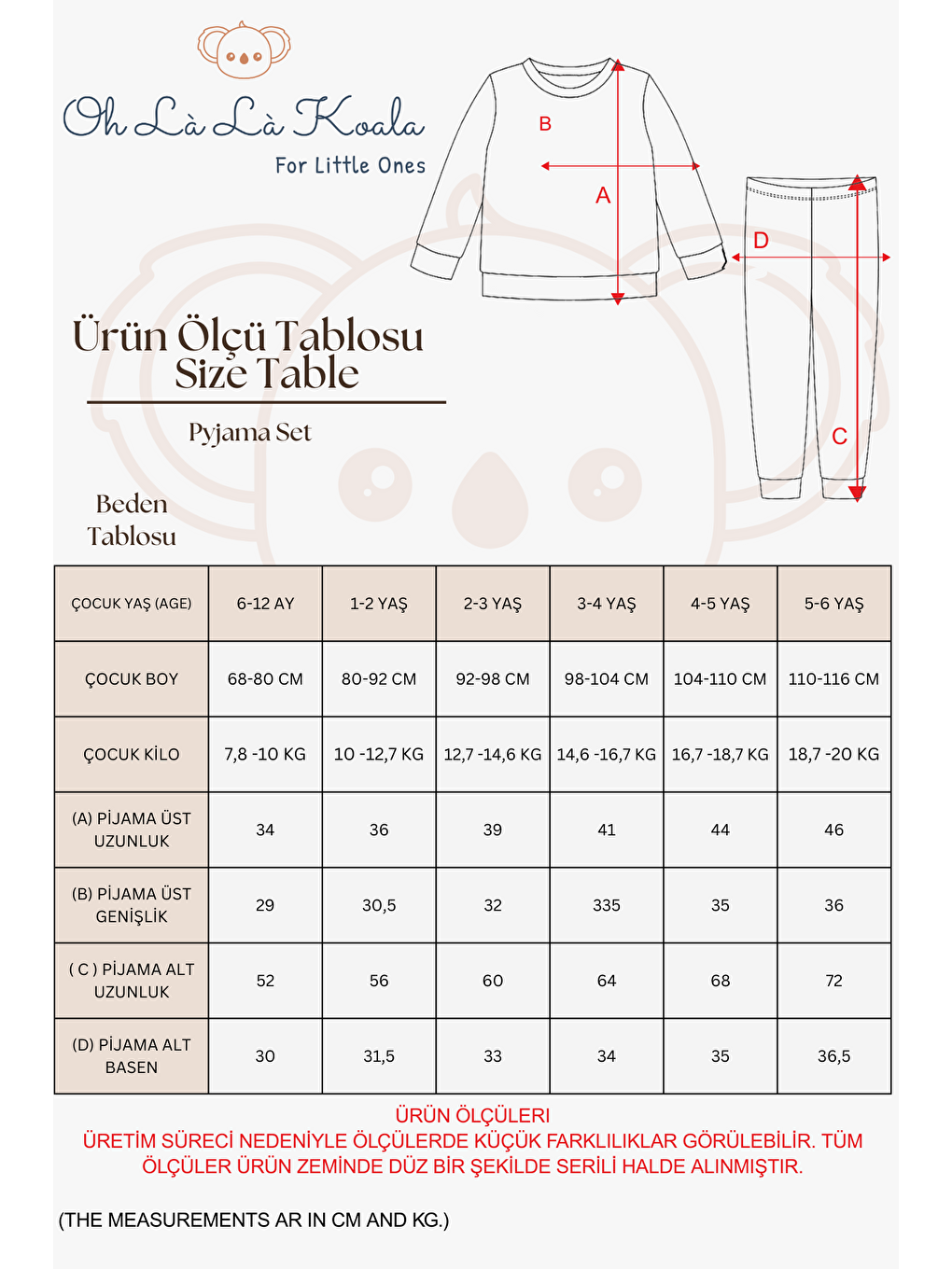 Gri Geometrik Baskılı Color Shapes Çocuk Pijama Seti-2