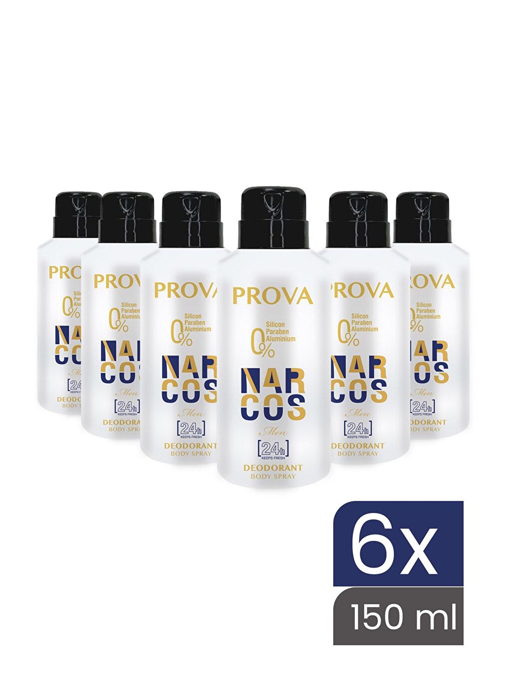 Prova Narcos Erkek Deodorant 150 ml 6 Adet - 1