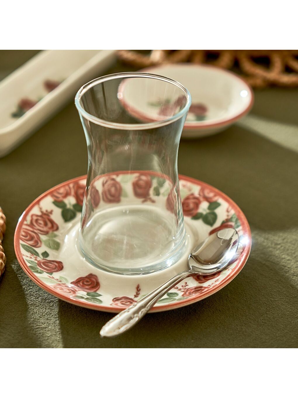 Karışık Rose Porselen 26 Parça 6 Kişilik Kahvaltı Takımı-6