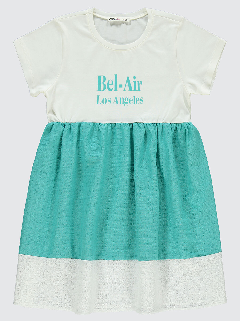 Girls Kız Çocuk Elbise 6-9 Yaş Yeşil