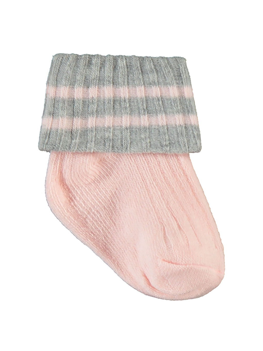 Baby Kız Bebek 3'lü Çorap Set 0-24 Ay Pembe-5