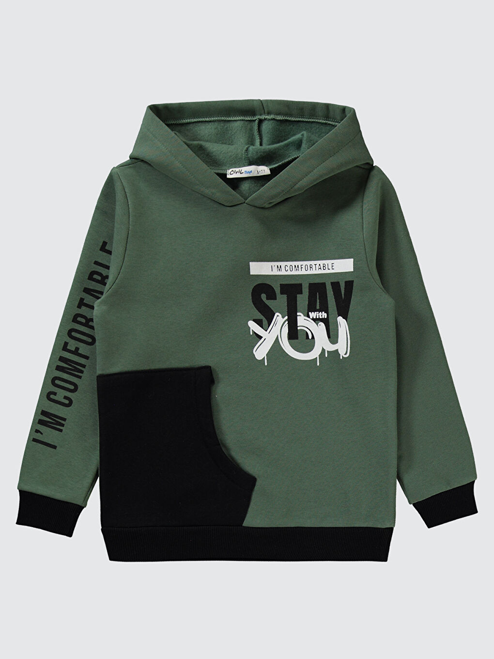 Erkek Çocuk Eşofman Takımı 6-9 Yaş Haki-2