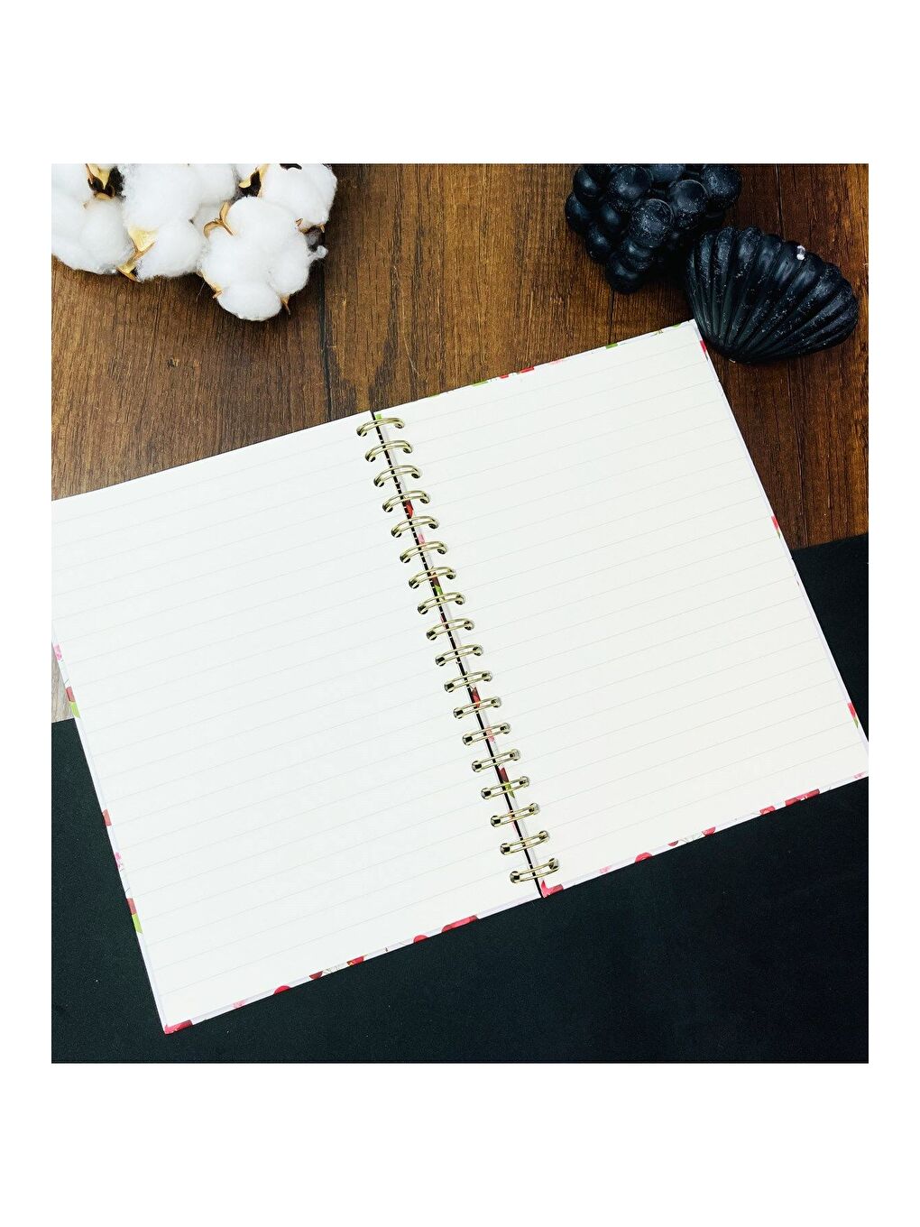 Death Note Tasarımlı Çizgili Spiralli Defter-1